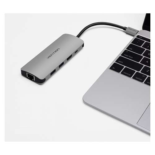 USB концентратор Vention H-2 Серый фото №3