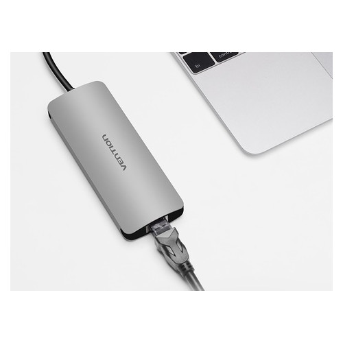 USB концентратор Vention H-2 Серый фото №2