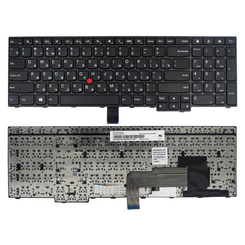 Клавиатура Lenovo Thinkpad Edge E550 E550C E555 черная fingerpoint (SN20F22474) фото №1