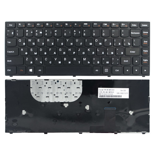 Клавіатура для ноутбука Lenovo Yoga 13 чорна фото №1