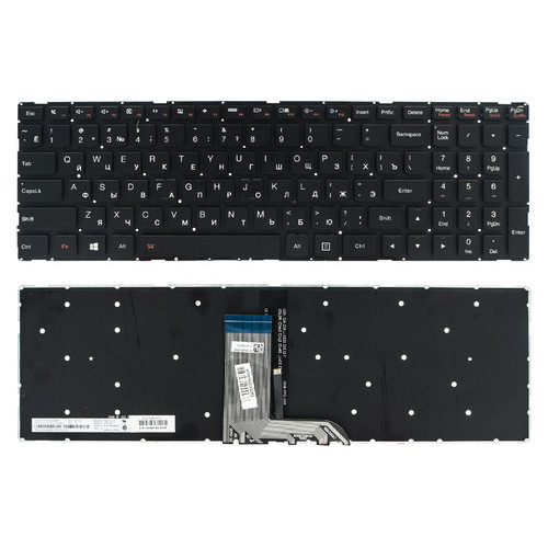 Клавіатура Lenovo IdeaPad 700-15ISK 700-17ISK чорна (T6ZP1B-US) фото №1