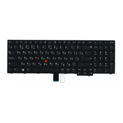 Клавіатура ноутбука Lenovo ThinkPad E570/E575 чорна із чорною з ТП UA (A46109) фото №1