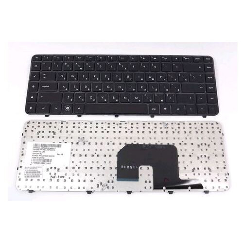 Клавіатура для ноутбука HP Pavilion dv6-3205, Black, RU, з рамкою (X541202477) фото №1