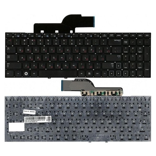 Клавіатура для ноутбука SAMSUNG NP300E5, NP300V5, NP305E5, NP305V5 series, black, RU (A52061) фото №1