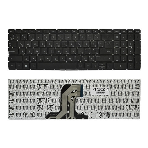 Клавіатура HP 250 G4 255 G4 256 G4 250 G5 255 G5 15-AC 15-AF 15-AY, чорна без рамки, Прямий Enter фото №1