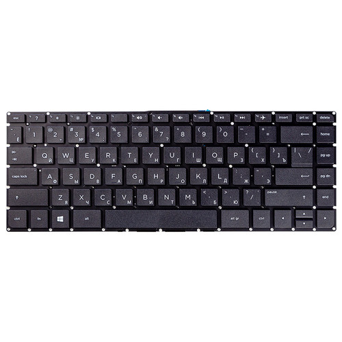 Клавіатура для ноутбука HP 240 G4, 245 G4, 14-AC чорний фото №1