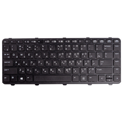 Клавіатура для ноутбука HP ProBook 640 G1 чорний, чорний кадр фото №1