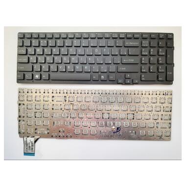 Клавіатура ноутбука Sony VPC-SE Series чорна без рамки підсвічування UA (A43386) фото №1