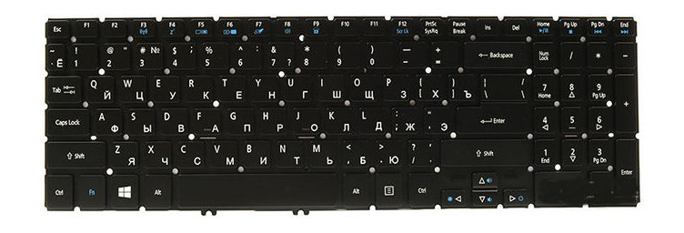 Клавіатура для ноутбука Acer Aspire V5-552/573 без кадру (KB310029) фото №1