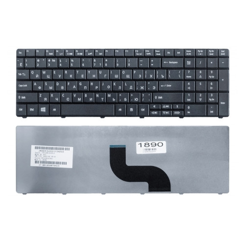 Клавіатура для ноутбука Acer Aspire E1-521 E1-531 E1-571 TravelMate 5335 5542 5735 7740 8571 8572, чорна (9Z.N3M82.10R) фото №1