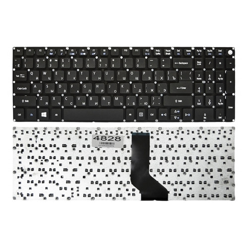 Клавіатура для ноутбука Acer Aspire E5-573 E5-722 E5-573G E5-573T, PWR, чорна фото №1
