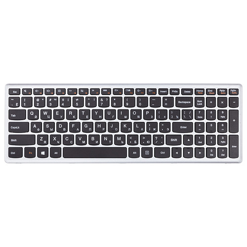 Клавіатура для ноутбука ASUS ZenBook UX32, UX32A чорний, сірий кадр фото №1