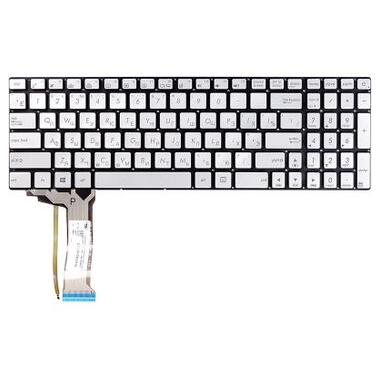 Клавіатура ноутбука ASUS N551 сріб (KB310719) фото №1