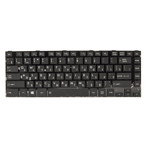 Клавіатура для ноутбука Toshiba Satellite C800 чорний, чорний кадр фото №1