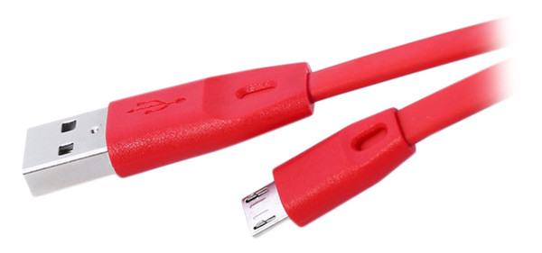 Кабель синхронізації USB кабель REMAX 1 м. microUSB red (USB005) фото №1