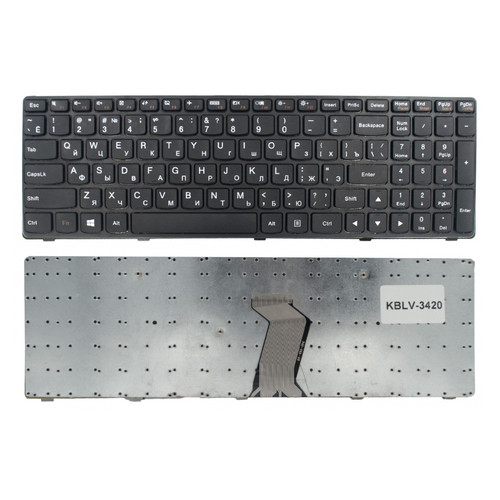 Клавіатура Lenovo IdeaPad G500 G505 G510 G700 G710 чорна фото №2