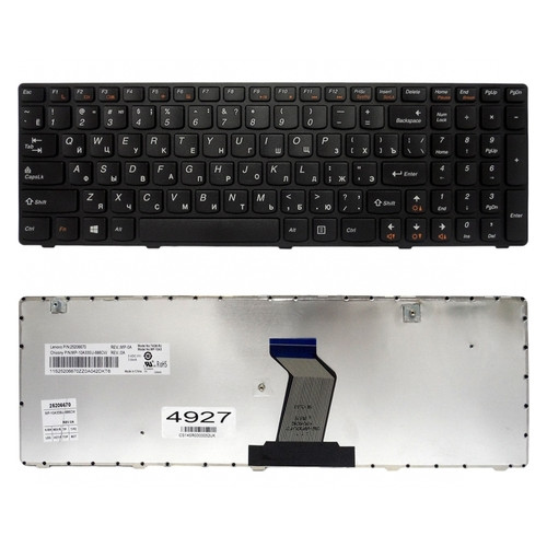 Клавіатура Lenovo IdeaPad G580 G585 Z580 Z585, чорна (25-201846) фото №1