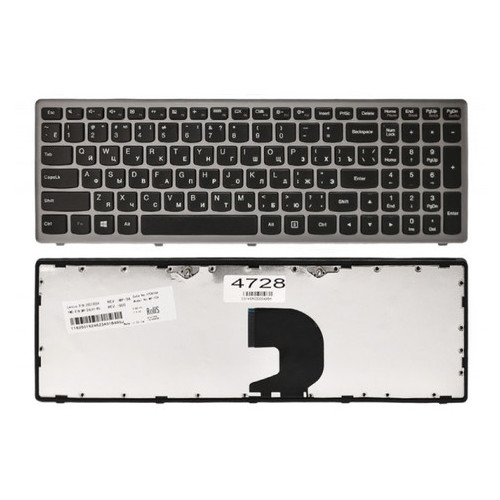 Клавіатура Lenovo IdeaPad Z500 Z500 Z500 G Z500 P500 P500 A, чорна/сіра фото №1