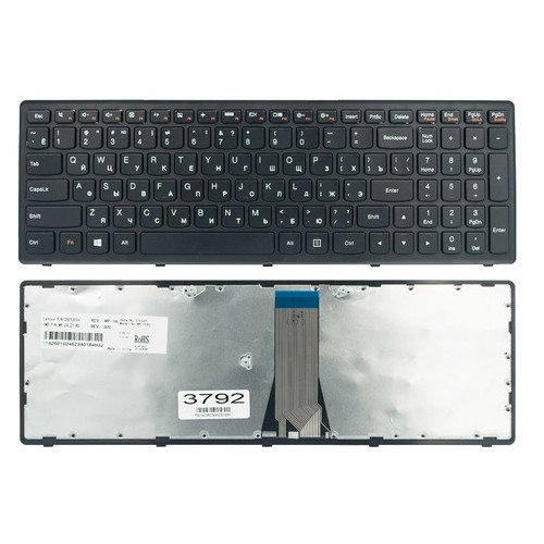 Клавіатура Lenovo IdeaPad Flex15 G500 G505 G505 G505 S500 S510 S510 P Z510 Чорна (25211050) фото №1