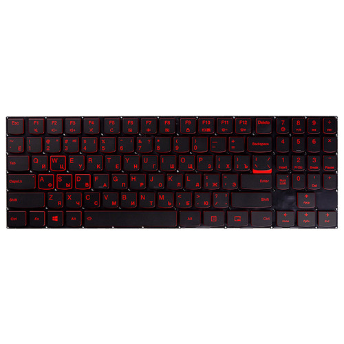 Клавіатура для ноутбука LENOVO Legion Y520, R720 чорний, підсвічування фото №1