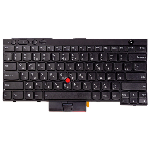 Клавіатура для ноутбука LENOVO Thinkpad T430, L430, X230 чорний, чорний кадр фото №1