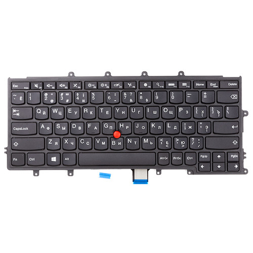 Клавіатура для ноутбука LENOVO Thinkpad X230s, X240 чорний, чорний кадр фото №1