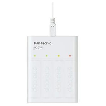 Зарядний пристрій Panasonic USB in/out із функцією Power Bank 4AA 2000 mAh фото №5