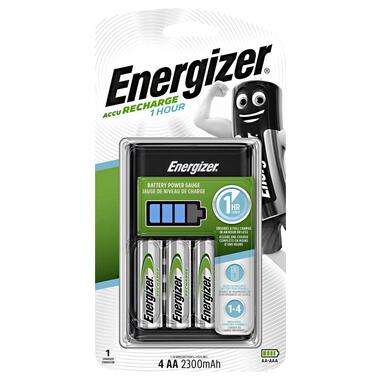 Універсальний зарядний пристрій Energizer AccuRECHARGE 1 HOUR + 4x2300mAh фото №1