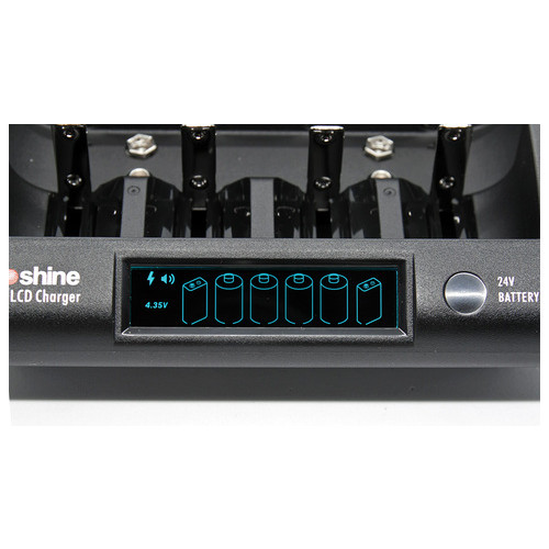 Зарядний пристрій Soshine CD1(Pro), NiMH/Li-Ion/LiFePO4/Крона, LED, 220V/12V, 4 2 канали, Black, Box фото №4