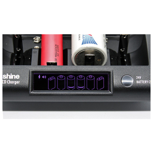 Зарядний пристрій Soshine CD1(Pro), NiMH/Li-Ion/LiFePO4/Крона, LED, 220V/12V, 4 2 канали, Black, Box фото №6