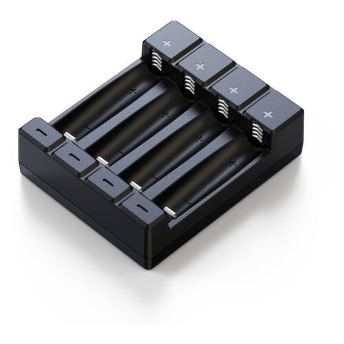 Зарядний пристрій Soshine Chocolate-1.5V для літієвих пальчикових акумуляторів AA/AAA з напругою 1.5V, USB, LED індикатор, 4 канали, White, Box фото №2