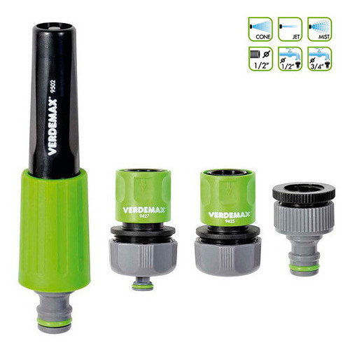 Комплект для поливу Verdemax Насадка-зрошувач та комплект з'єднувачів 3 шт (8015358095204) фото №1