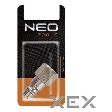 З'єднувач швидкороз'ємного штуцера Neo Tools 1/4 16бар латунь (12-655) фото №6