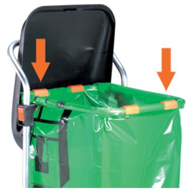 Набір затискачів для пакета сміттевого візка Claber фото №2