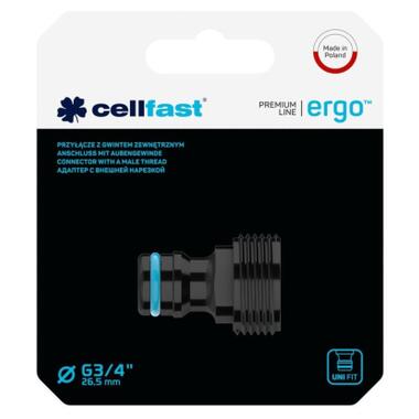 Конектор для крана Cellfast ERGO 3/4'' із зовнішнім різьбленням (блістер) (53-235) фото №2