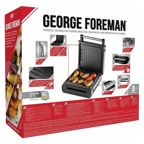Гриль George Foreman 28000-56 Smokeless Grill фото №8
