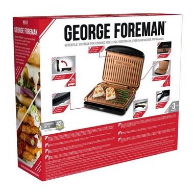 Гриль RUSSELL HOBBS George Foreman 25811-56 Fit Grill Copper Medium фото №5