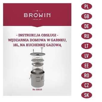 Коптильна Browin для газової плити на 5 кг м'яса (330115) фото №9