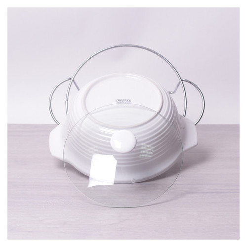 Марміт Kamille керамічний круглий зі скляною кришкою 2,4 л (6401) фото №6