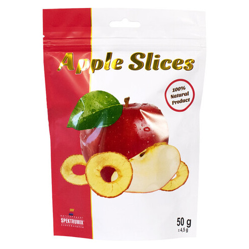 Слайси яблучні сушені Apple Slices 50 г фото №2