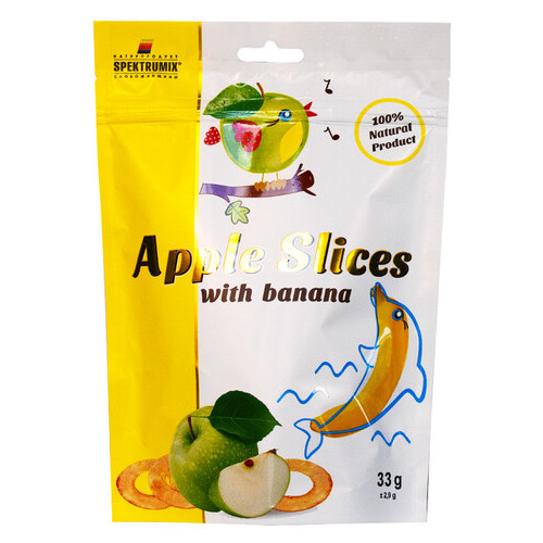 Слайси яблучні сушені з бананом Apple Slices 33г фото №2