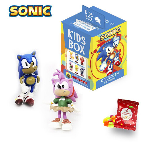 Світбокс Sweetbox Sonic Kids Box - Сонік - фігурка з мармеладом фото №3