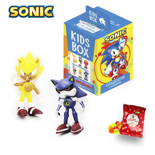 Світбокс Sweetbox Sonic Kids Box - Сонік - фігурка з мармеладом фото №2