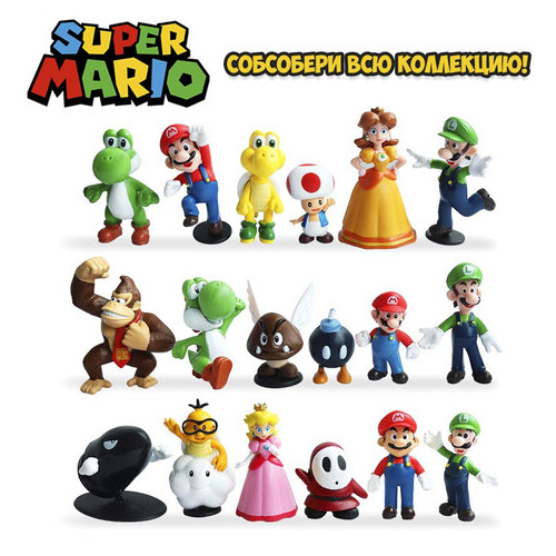 Світбокс Sweetbox Кідс бокс - Супер Маріо фігурка Super Mario мармелад та іграшка фото №2