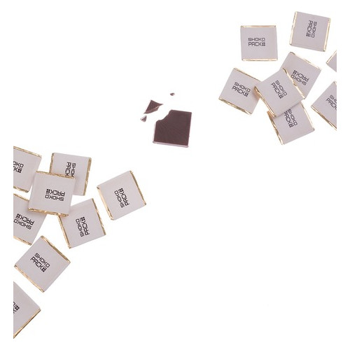 Шоколадный набор Shokopack Крафт- лист від Діда Мороза 20 х 5 г Молочный 100г фото №1