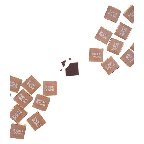 Шоколадный набор с фото Shokopack Крафт 50 шк Черный 250г фото №1