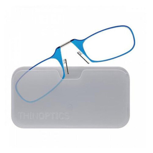 Очки для чтения Thinoptics 1.50 голубые + Чехол универсальный прозр (1.5BLUWUP) фото №1