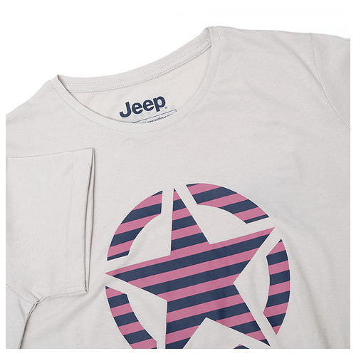 Футболка JEEP T-SHIRT OVERSIZE STAR Striped Print Turn M (O102613-J863) фото №3