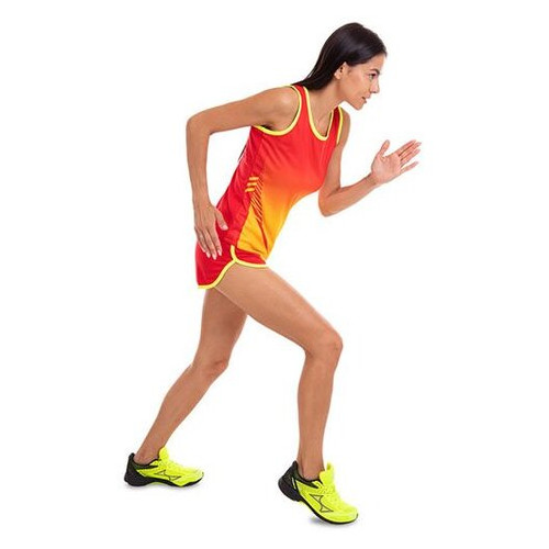 Форма для легкої атлетики жіноча Lingo LD-T906 S Червоно-жовтий (60506021) фото №8