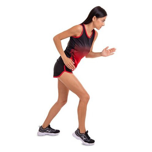 Форма для легкої атлетики жіноча Lingo LD-T906 S Чорно-червоний (60506021) фото №8